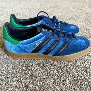 Adidas Gazelle Velvet Blue and Green Sneakers Size US 7 Women’s
